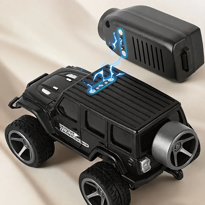 1:64 Schaal Mini Video RC Auto 480P HD Camera 4WD Legering Klimmen Afstandsbediening Auto Desktop Off-road Truck Voor Kinderen Volwassenen