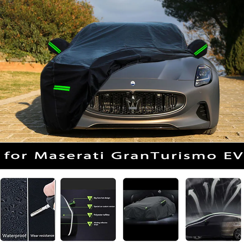 

For Maserati Granturismo EV Outdoor Protection Full Car Covers Snow Cover Sunshade Waterproof Dustproof Exterior Car accessories