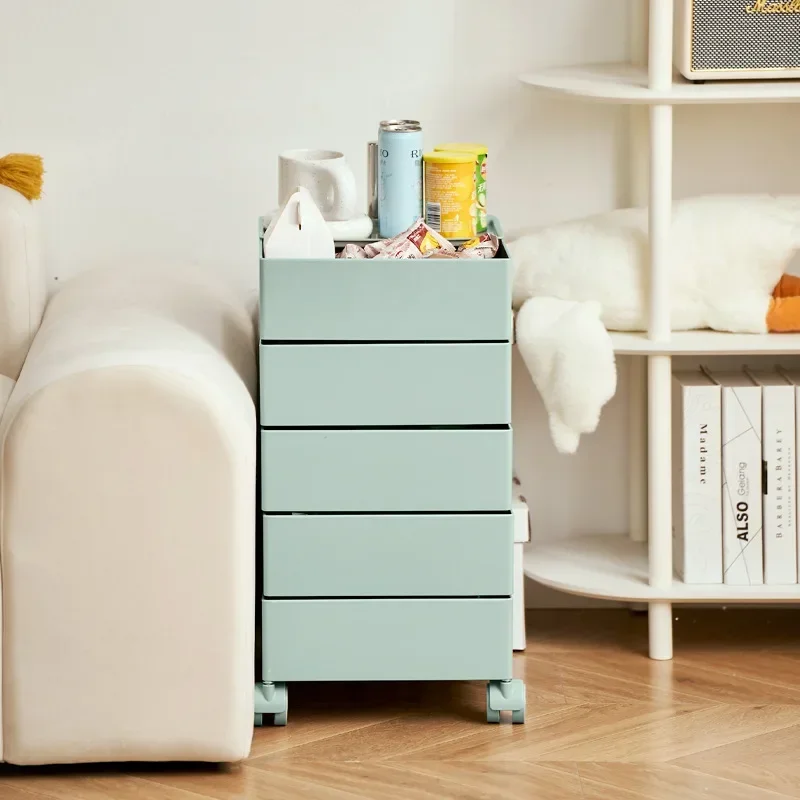 Acrylic Creative Multifunctional Removable Bedroom Storage Cabinet Rotary Cosmetics Storage Household Storage Bobby Cabinet