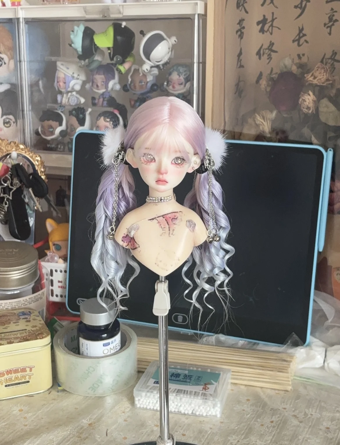 

Аксессуары для кукол, волосы для куклы, мохеровый парик 1/3 BJD, смешанные несколько стилей, 1/4 парики BJD, бесплатная доставка