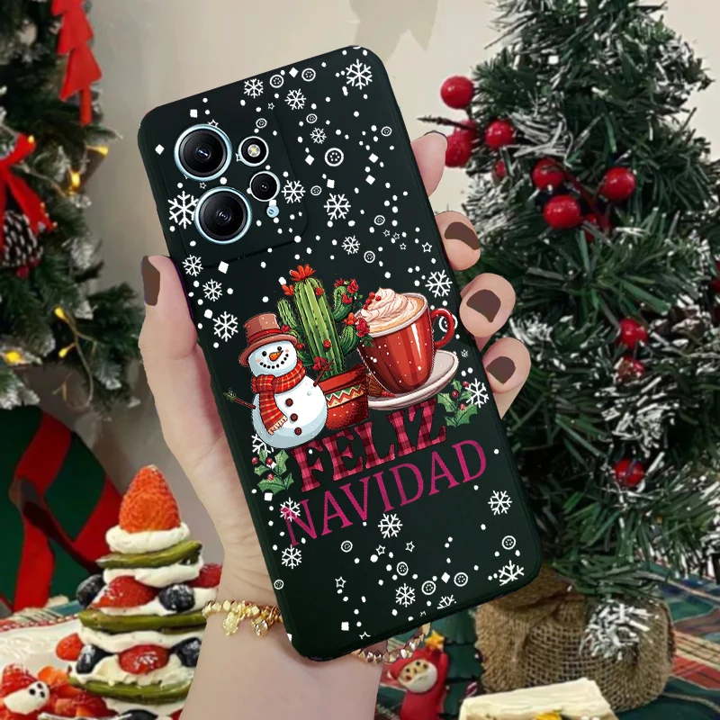 Christmas Santa Snow Case for VIVO V30 Lite Y17S V27E V25E Y21 Y03 Y16 Y18 Y22 Y27 Y28 Y33S Y35 Y36 Y51S Y72 Y52 Y21S Y22S Cover