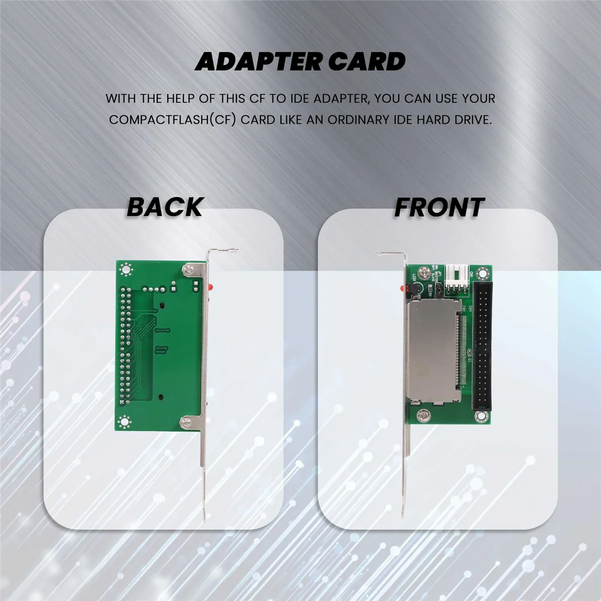 Supernew 40-Pin CF Compact Flash Card auf 3.5 Ide Konverter Adapter Pci Bracket Back Panel