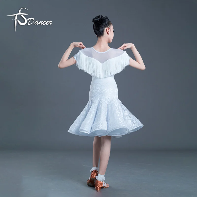 

Профессиональные правила соревнований для детских костюмов для латинских танцев, кружевных юбок «рыбий хвост» с кисточками для девочек и оценочные экзамены.