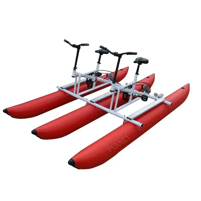 Commercial High Quality Inflatable Water Bike Inflatable Pontoon Water Bike For Outdoor Activity