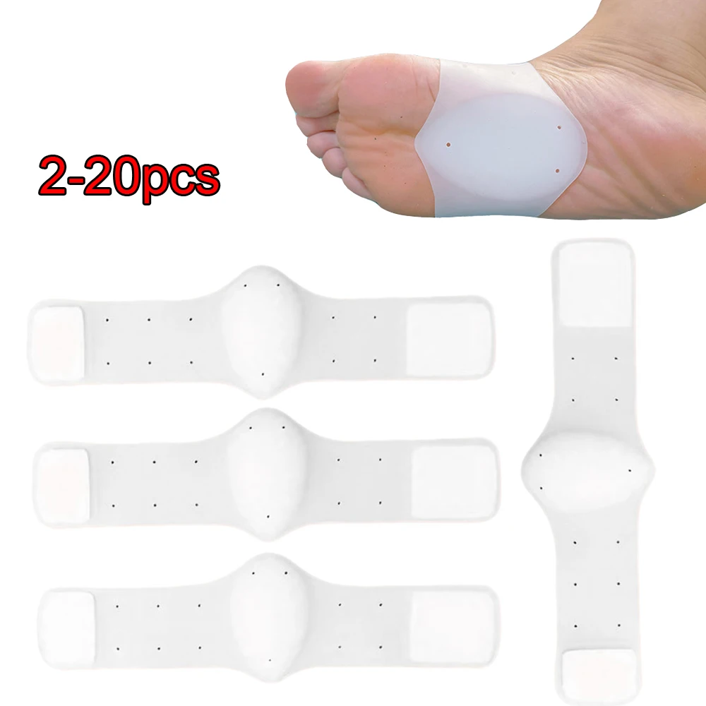 2-20pcs Arch Support Brace Non-Slip Sole Foot Arch Support Plantar Fasciitis Heel Pain Aid Feet Care Absorb Shock Cushion