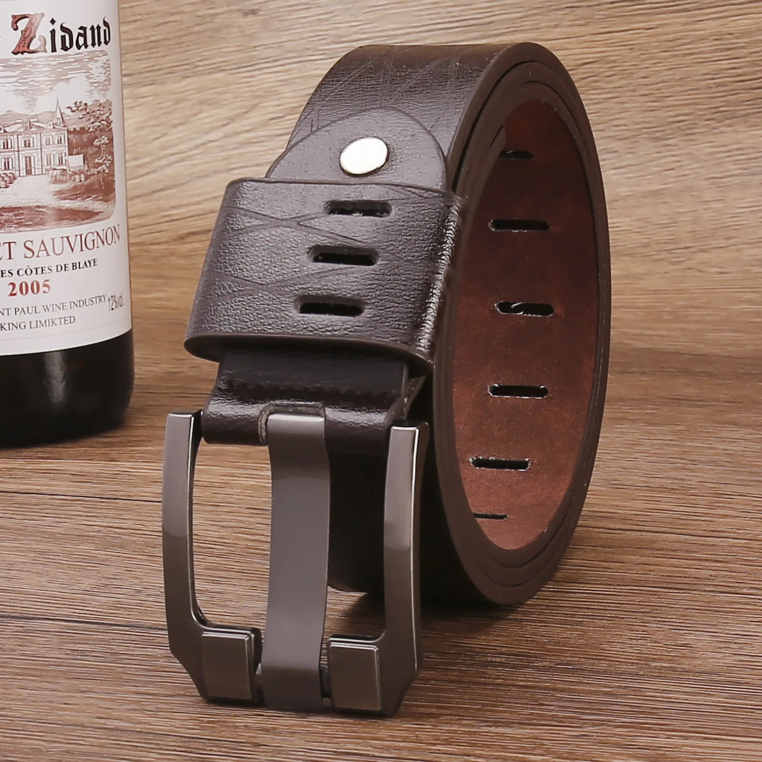 حزام رجالي عصري حزام رجالي حزام بإبزيم دبوسي من سبيكة الراقية