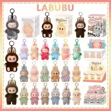 

For Labubu Heartbeat Macaron The Mystery Face Newest Blind Box Enamel Hot Cute Doll Figurine Birthday Gift Tabletop Ornament Kid