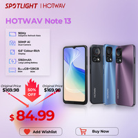 [World Premiere] HOTWAV Note 13 Smartphone 6.6'' HD+ 90Hz Android 13 8GB+128GB Octa-Core Mobile Phone 50MP 5160mAh Cellphone