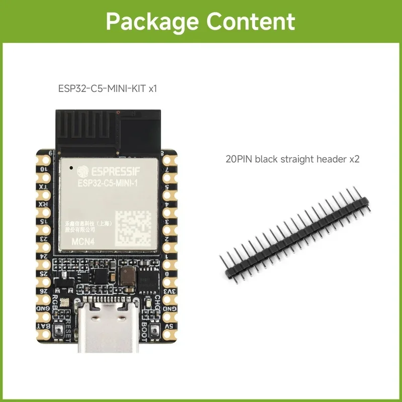 ESP32-Dual-Band Wi-Fi 6 Development Board, 240MHz Single-Core Processor, Onboard ESP32---1 Series Module