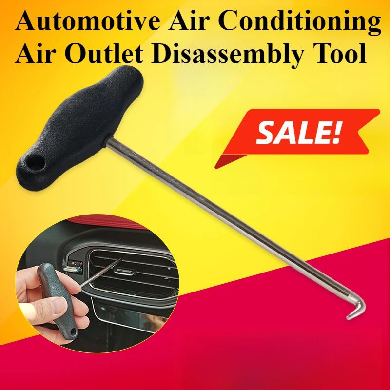 1pc T-handle tools Detachable hook and air conditioning port cleaning tools for dismantling instrument cluster extractors