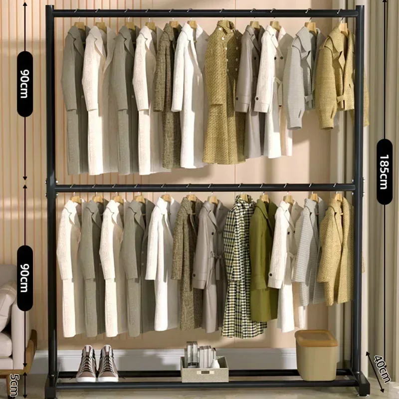 Portable Hanger Dress Room Shelf Rhinestones Coat Racks Shoe Rack Space Saving Storage Cabinet Scarf Furniture for Clothes Shoes