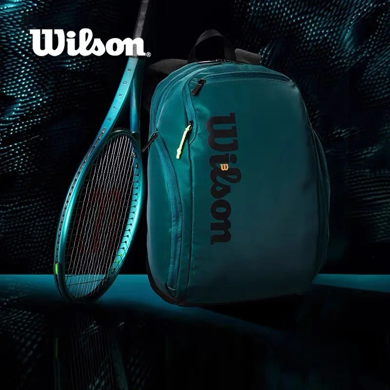 

Wilson Designed 2024 Blade Super Tour V9 Profession Tennis Backpack Team Court Racquets Sports Bag with Compartment Shoe Bag