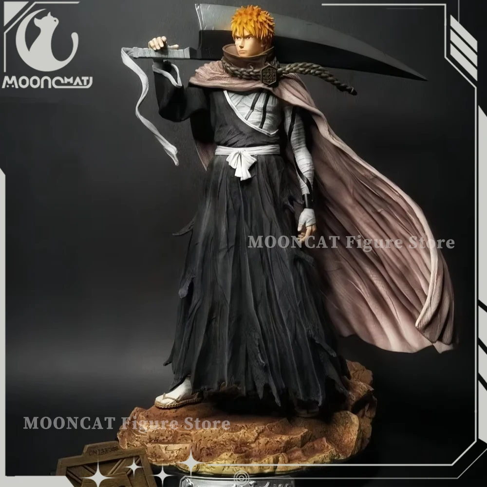 BLEACH Anime Figure Kurosaki Ichigo Byakuya Action Figure 32CM Manga Statue Pvc Action Figurine Collect Model Toy Children Gifts