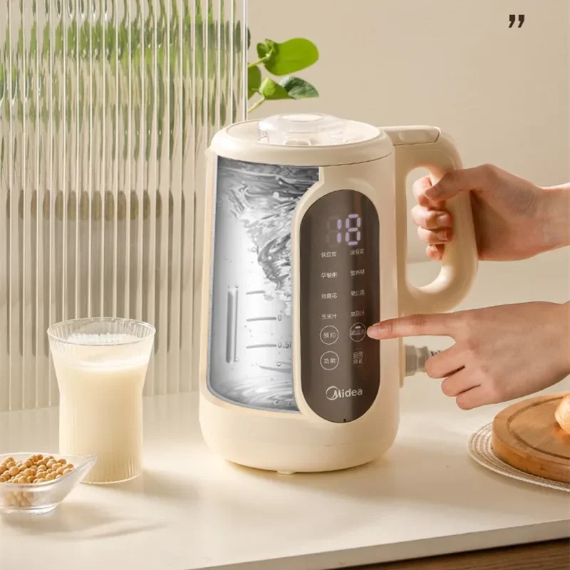 Midea 220v máquina de leite de soja casa pequeno filtro-livre lavar-livre aquecimento automático sem cozinhar liquidificador de reserva inteligente
