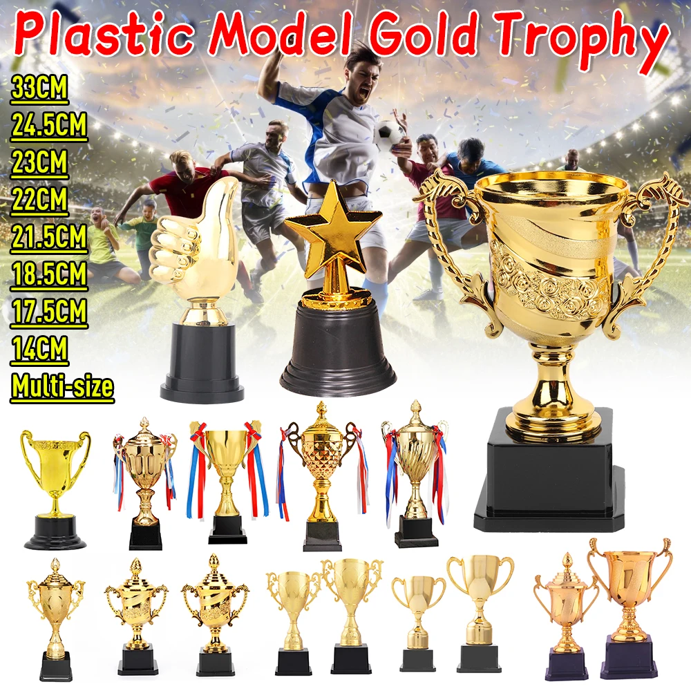 Piala Hadiah Plastik Emas, Medali Sepak Bola, Piala Penghargaan, Piala Edukasi Dini, Hadiah Pemenang Bola Basket dan Sepak Bola untuk Permainan Sekolah