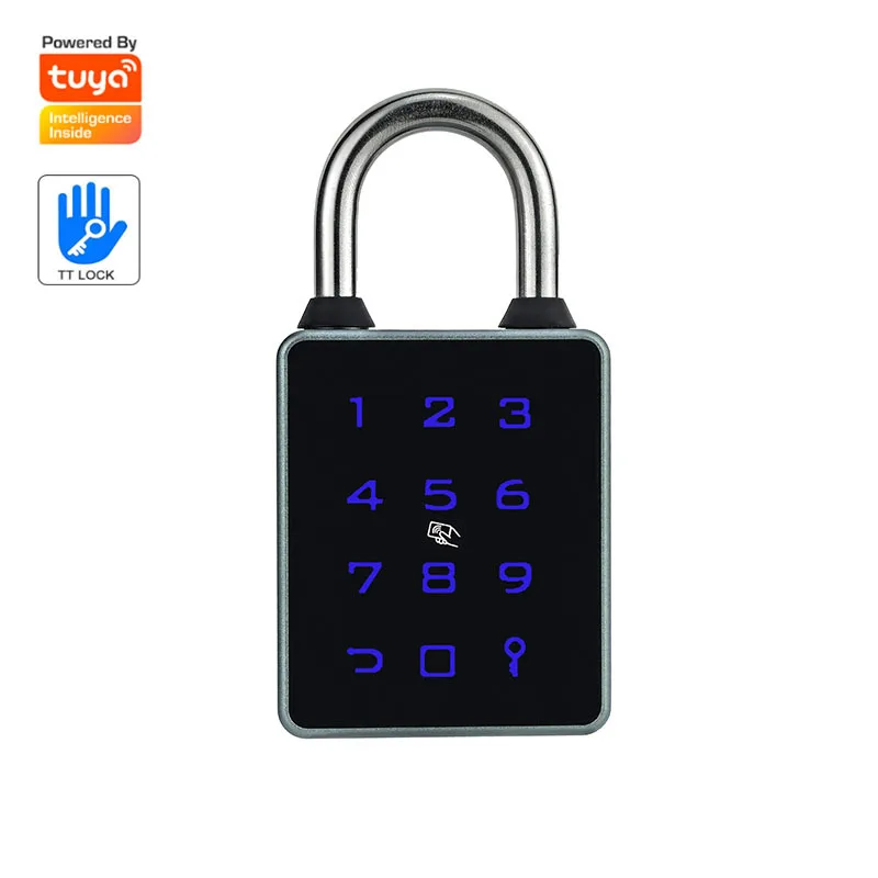 TTlock Tuya Smart Padlock Bluetooth Fingerprint Unlock Electronic Lock for Courtyard Gate Warehouse Container Dorm