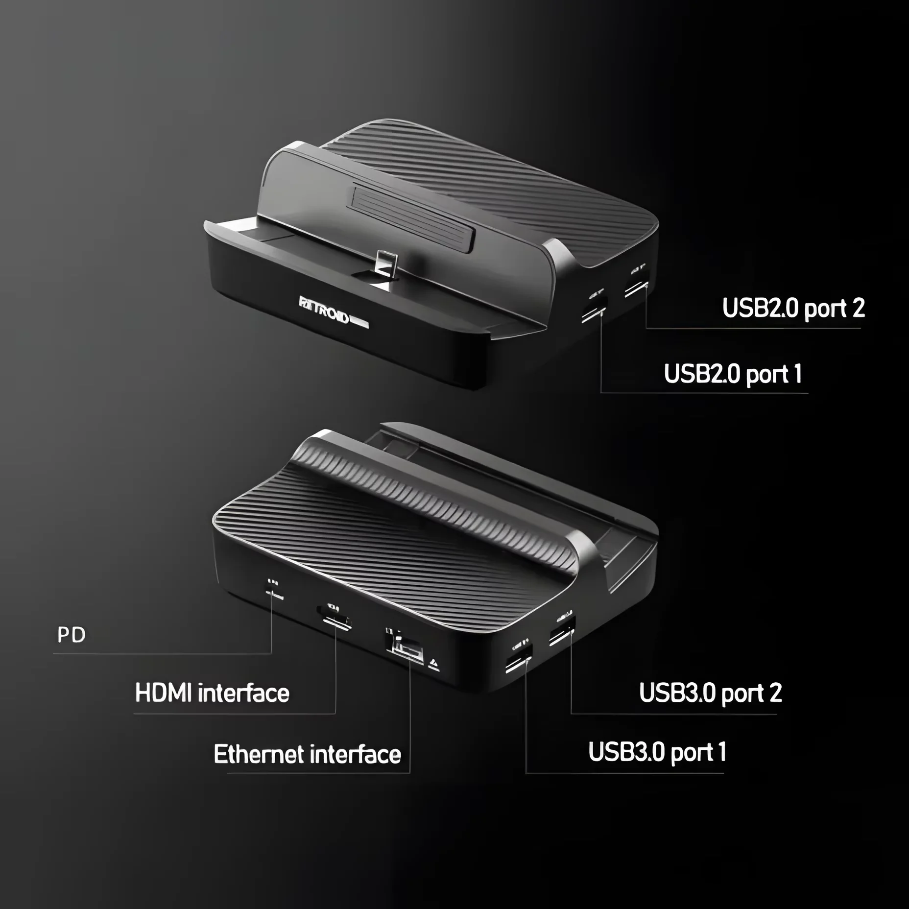 Док-станция для Retroid Pocket 5, Retroid Pocket 4 Pro / RP5 / Retroid Pocket Mini, игровая консоль, аксессуары для док-станции на заказ