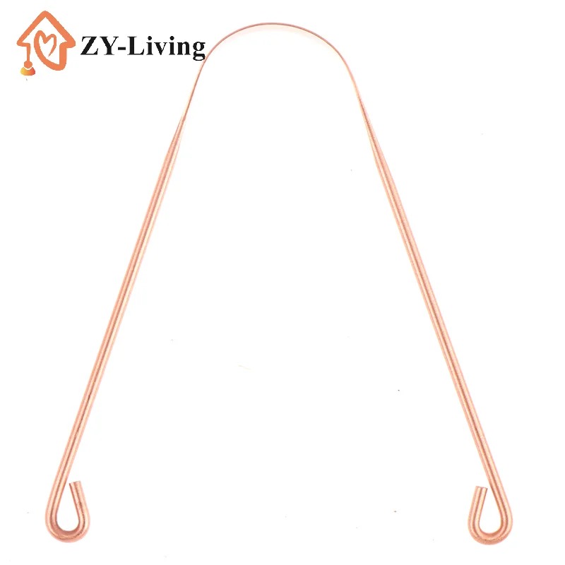 1Pcs Copper Tongue Scraper for Men & Women Dental Oral Care Hygiene Health Care Tool Toothbrush Cleaner