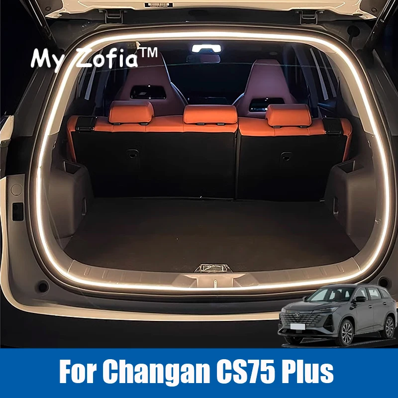 

For Changan CS75 Plus Gen III 2025 2026 LED Car Trunk Light Brightening Lighting Atmosphere Light Interior LED Light Accessories