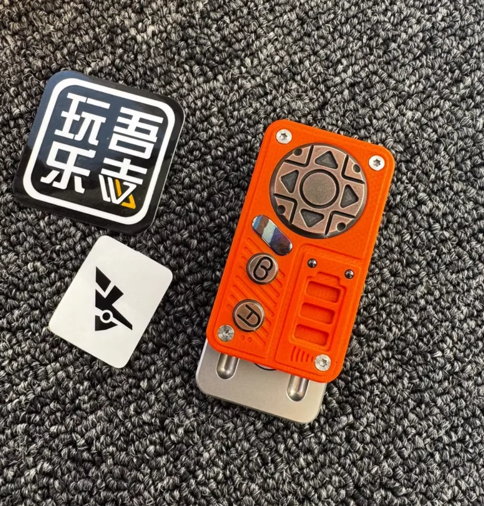 Used EDC Wanwu Yolo Gamer mix ss+copper+g10 fidget slider decompression toy