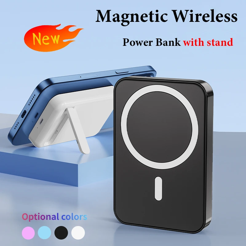 New Gradient Magsafe Power Bank Magnetic Wireless Portable Powerbank External Cell for Iphone 15 14 13 12Pro Max Spare Battery