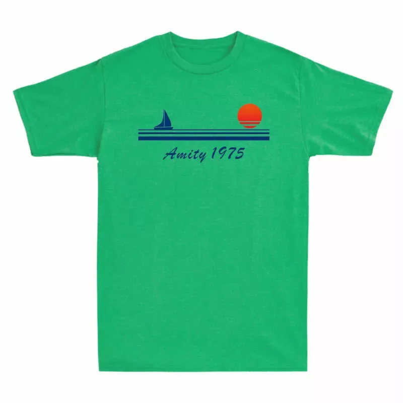 Amity Island 1975 T-Shirt Retro Men's Unisex Cotton T-Shirt