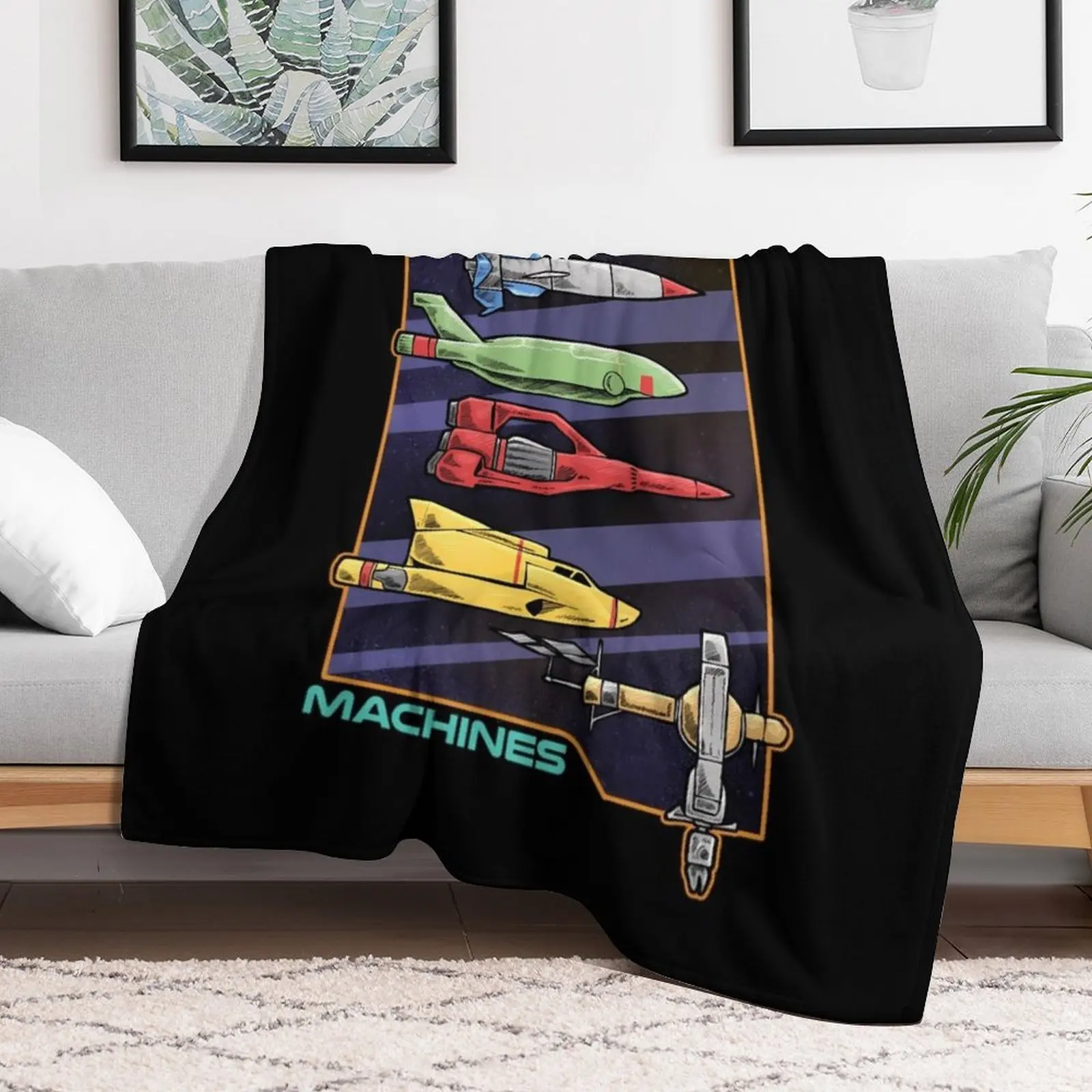 Thunderbirds Machines Throw Blanket