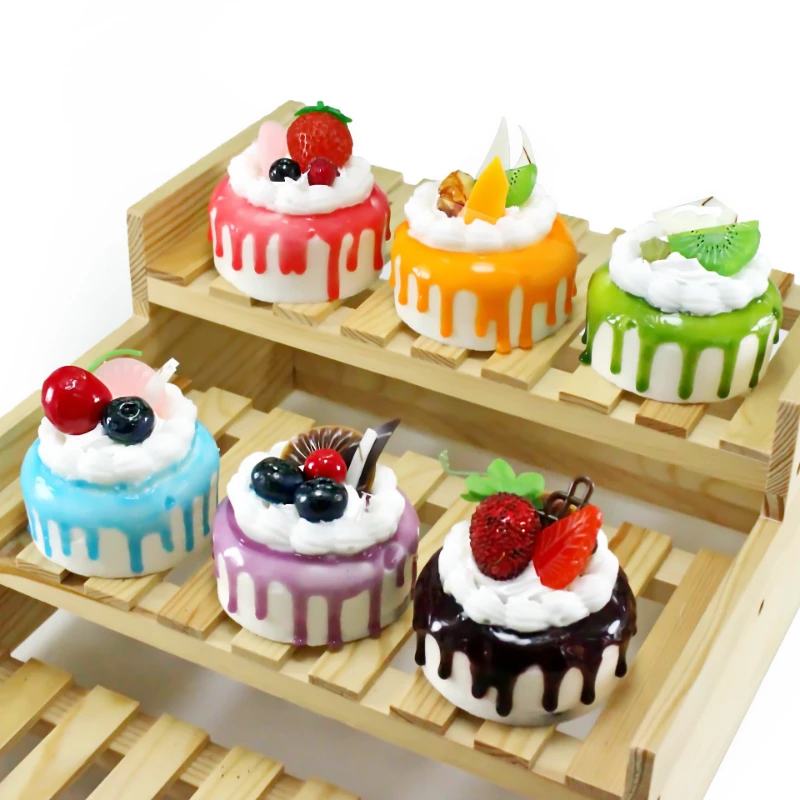 1 Stück Künstlicher Obstkuchen Dessert-Shop Fake-Food für Fotografie Lebensmittelsimulation Kuchenmodell Küchen- und Teetischdekoration