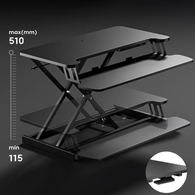 Meeting Standing Workbench Lifting Office Desk Desktop with Elevated Computer Desk Lifting Adjustable Portable Folding Executive