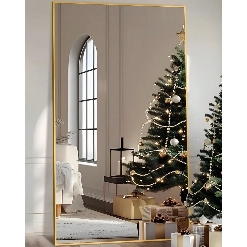 

Full Length Mirror, 58 X18 Floor Mirror, Floor Standing Mirror Freestanding Full Body Mirror With Stand For Bedroom, Hanging Mo