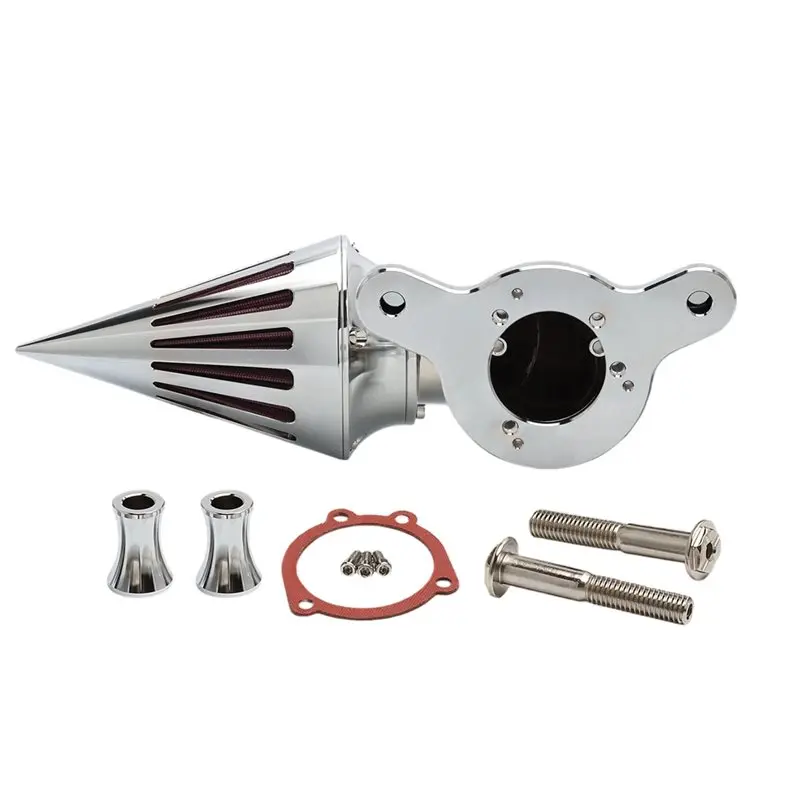 A03Z-Cone Spike Air Cleaner Intake Filters For Dyna Softail Touring