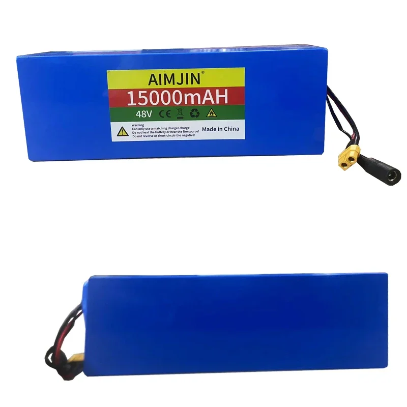 18650 13S4P 48V 15000mAh Lithium Battery Pack,for Electric Scooter Bicycle Li-ion Replacement Batteries with BMS