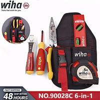 Wiha  6-in-1 Kit for Body Insulated Pliers, Insulated Stylus, Insulated Screwdriver, Tape Measure, Levelling Tape, NO.90028C