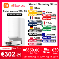 Global Version Xiaomi Robot Vacuum X20 + Voice Control Automatic Dust Collection Whole House Scan Hair Liquid Cleanin
