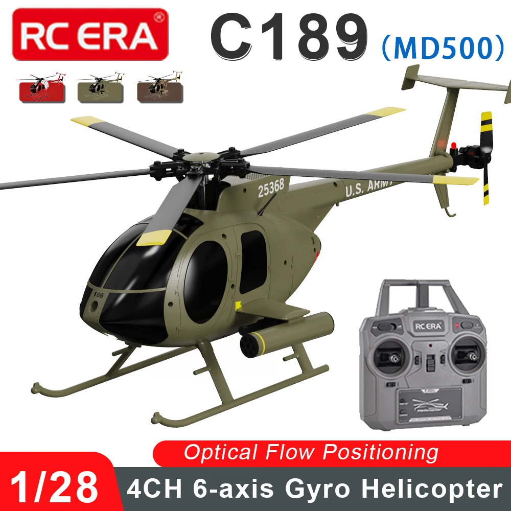 

Радиоуправляемый вертолет RC ERA C189 (MD500) 4-канальный, масштаб 1/28, 15 минут полета, оптическое позиционирование, радиоуправляемый самолет