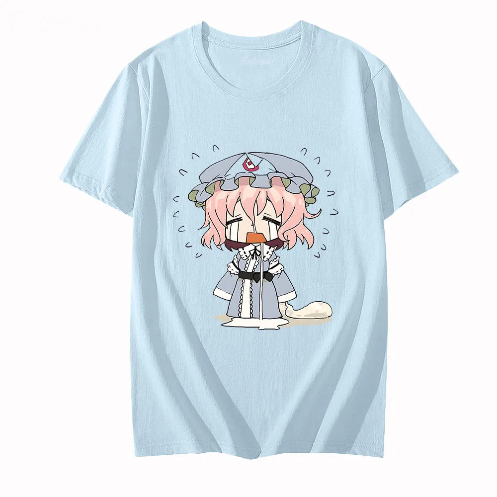 TouHou Project T-shirts 100% Cotton Unisex Printed Tshirts O-neck Loose Clothes Breathable Cool Tees Aesthetic Graphic T Shirts