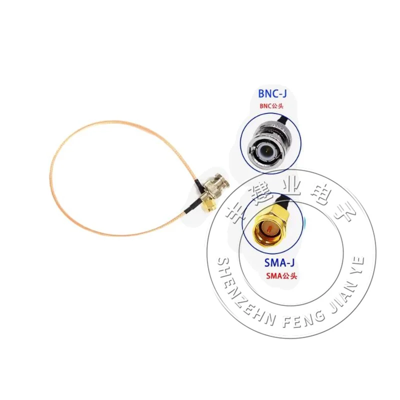 50 OHM SMA TO BNC RF COAXIAL CABLE RG316 WITH A LENGTH OF 35CM