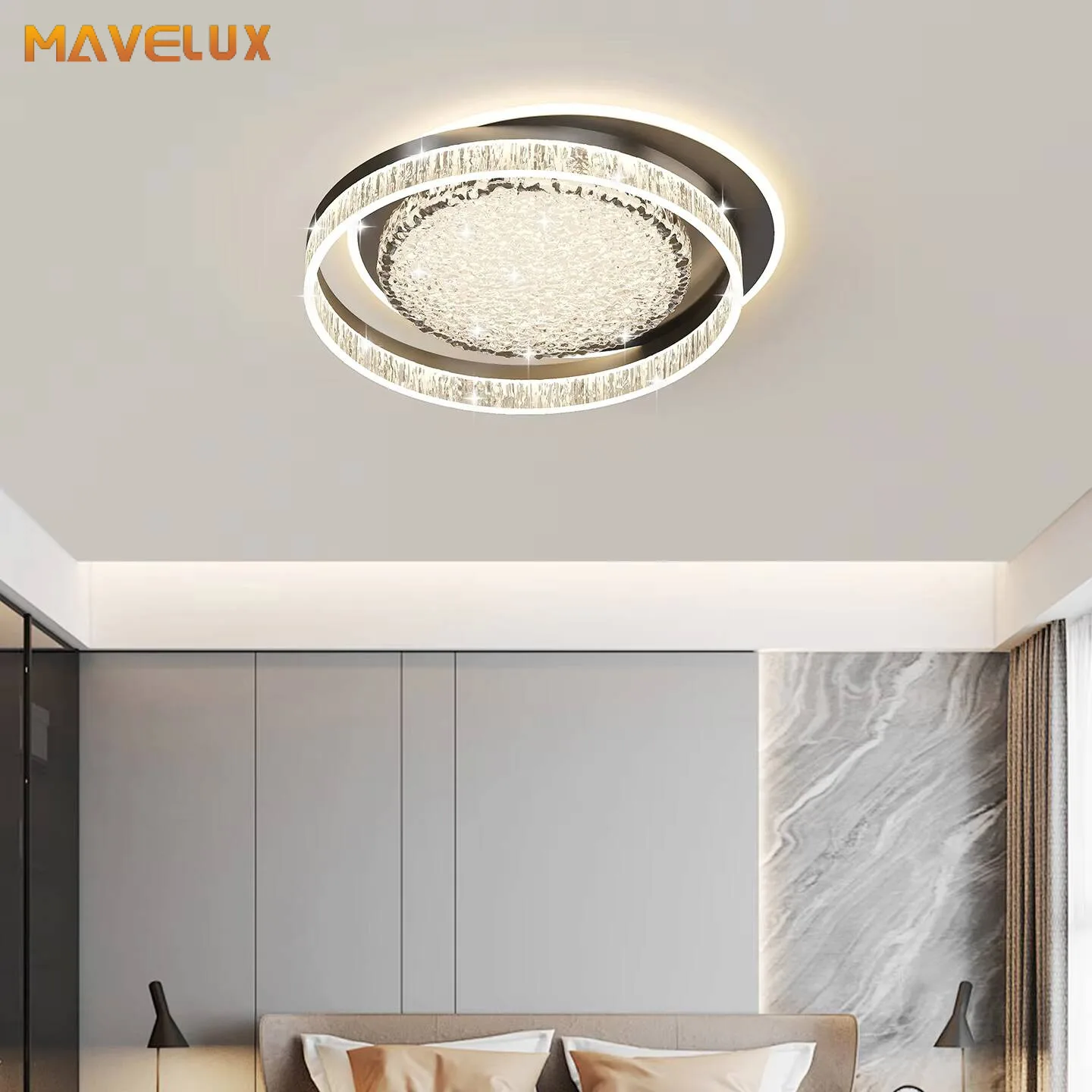 Light Luxury Led Bedroom Ceiling Light Simple Hotel Living Room Guest Room Ceiling Lamp 2026 New Home Indoor Decor Lighting Lamp