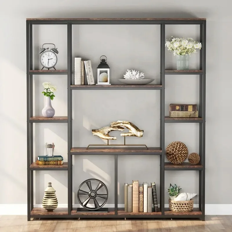 Modern Style Living Room Decor Books Display Rack Stand Open Etagere Bookcase for Storage Organizer Library Bookshelf