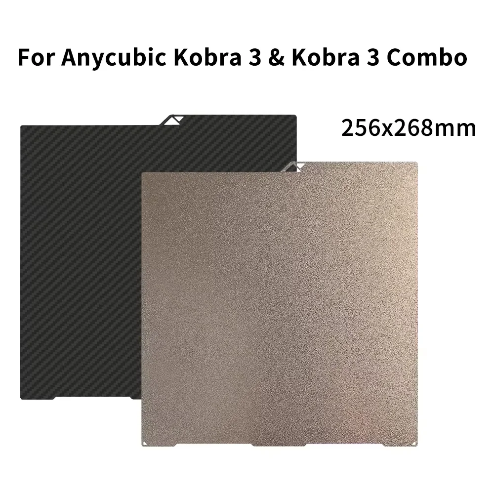 

Кондуктор двухсторонней печати 256x268 мм для 3D-принтера Anycubic Kobra 3 для Anycubic Kobra 3 Combo PEI и ПЭТ-лист