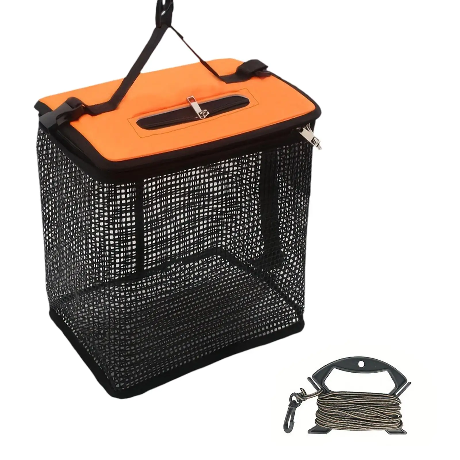 

Floating Fishing Basket Portable Minnow Bucket Lightweight Foldable Net Cage