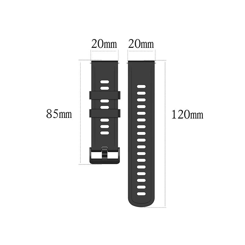 20 22mm pulseira de pulso para polar vantage m m2/ignite 2 pulseira de silicone pulseiras para polar unite/grit x pro correa