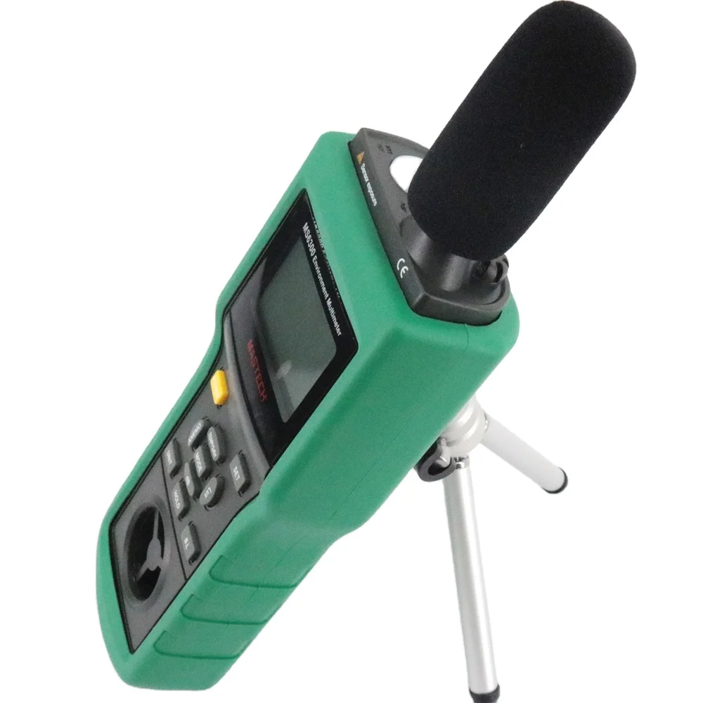 Multifunktionsumgebung MS6300 Luftfeuchtigkeits- und Temperaturmessgerät Schallpegel-Luftdurchflussmesser