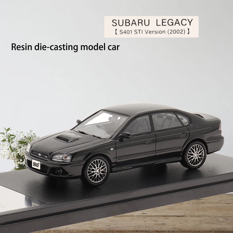 Hi-Story 1/43 Scale Resin Model Car SUBARU LEGACY S401 STI Version （2002）Limited Static Vehicle Collectible Display Gift