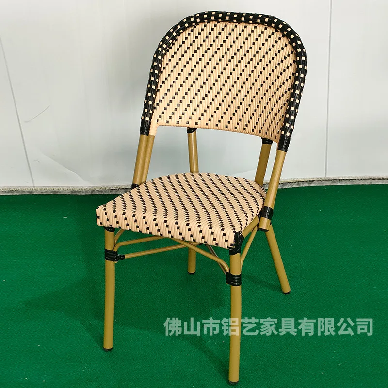 Furniture for small-sized apartments rattan chair, manufacturer wholesale outdoor rattan chair milk tea shop courtyard