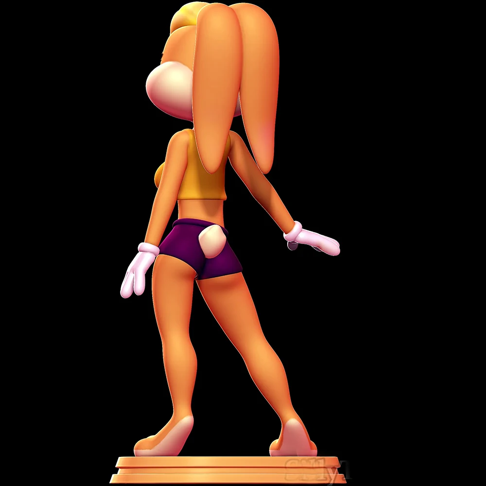 Kit de juguete de resina con estampado 3d de conejito Sexy 1:24, figura sin pintar Gk, muñeca Lola Diy, estatua sin montar, modelo de colección de figuras de Anime