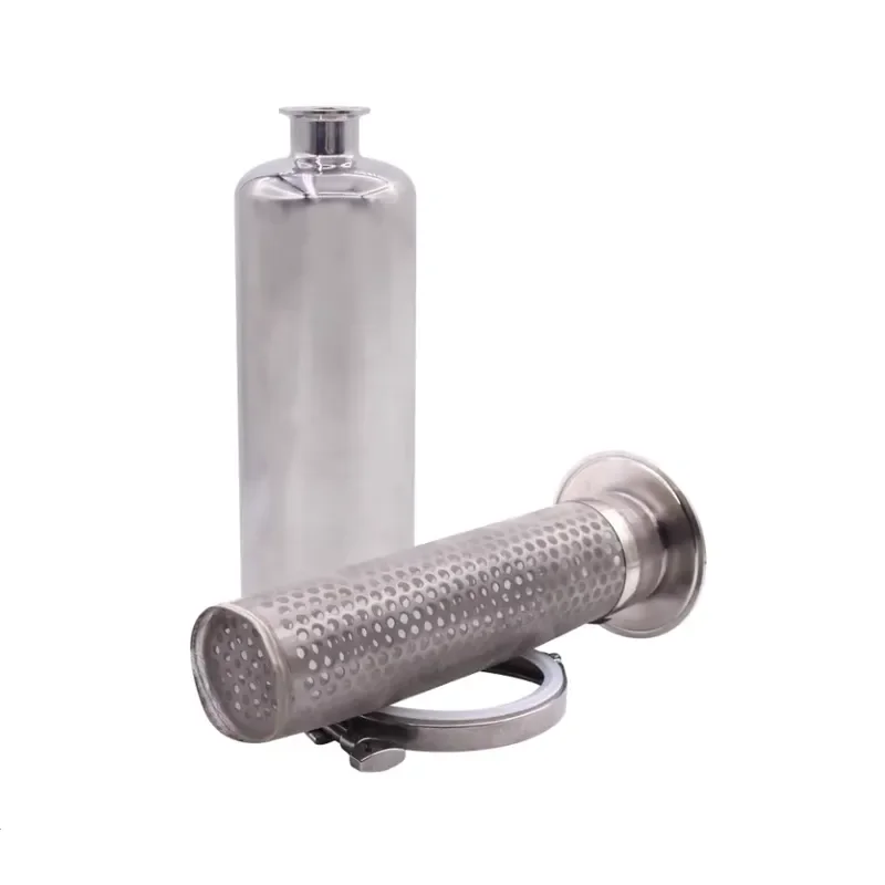 for 1.5 Inch Triple Clip Filter SS304 Sanitary Accessories In Line Straight Filter with 100 Mesh Stainless Steel Screen
