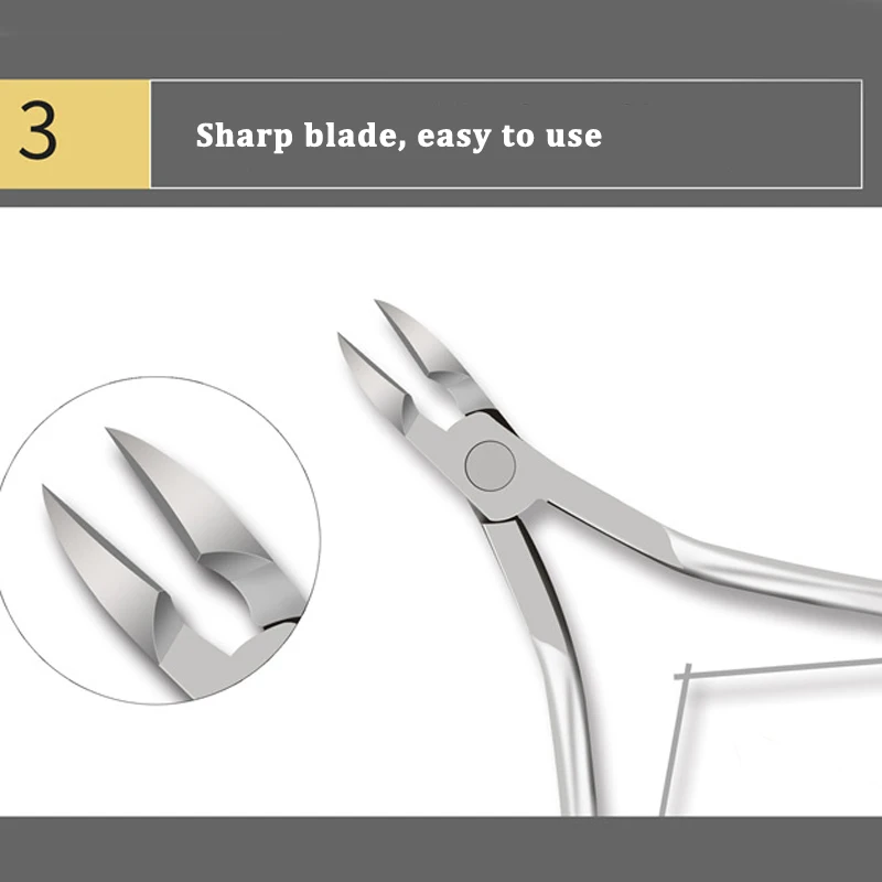 1/5 Pcs Toenail Fingernail Cuticle Nippper Professional Nail Clipper Manicure Cutter Scissoris Stainless Steel  Trimmer Tools