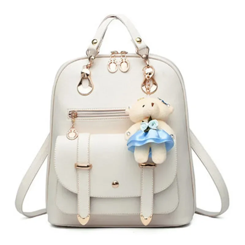 Fashion New Women Backpack Leather Back Pack Ladies Travel Backpack Shoulder Bags Girls Designer Large School Bags Bolso Mujer