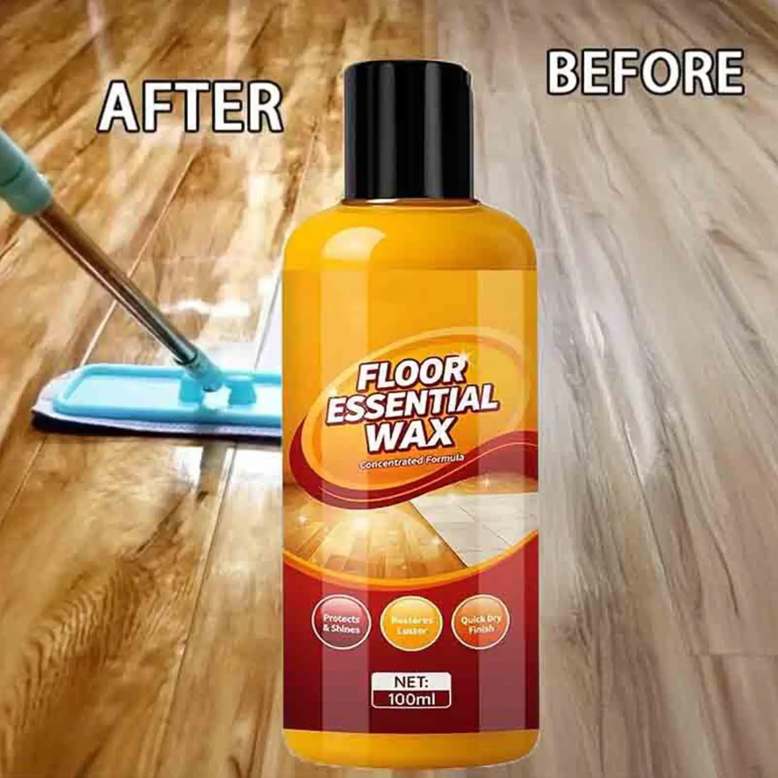 Spray de polissage à la cire d'abeille naturelle pour meubles et sols en bois, restaure la brillance, prévient les fissures et les rayures, kit d'entretien pour le soin du bois